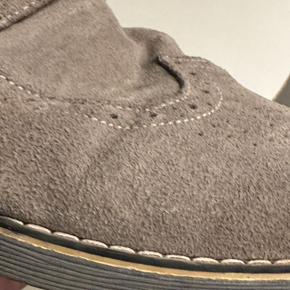 Alpine Swiss Mens Dress Shoes Genuine Suede Wingtip Brogue Oxfords Gray Sz 11 EC - Picture 14 of 16